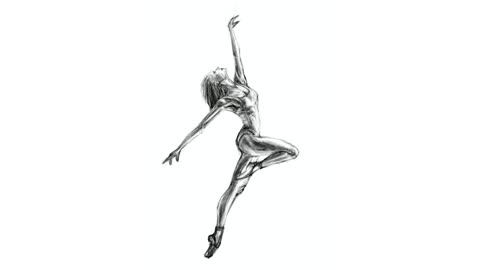 Ballet time-lapse drawing (No. 14)