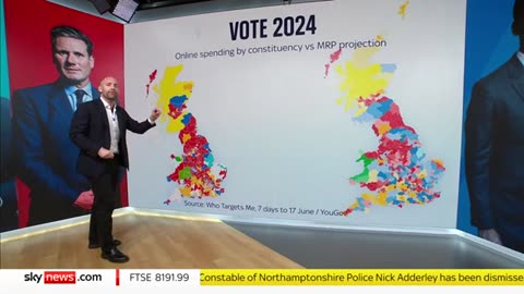 Which political party is spending the most online. - Vote 2024 Sky News