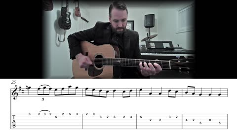 Red Haired Boy - Bluegrass Flatpicking Guitar Lesson (Sheet Music + TAB)