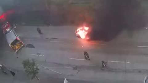 Lamborghini catch fire suddenly dangerous scene😵