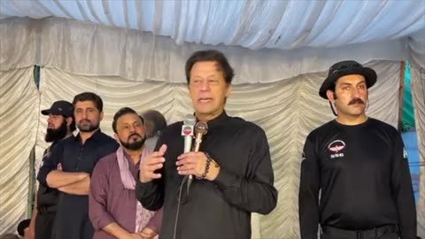 Chairman Imran Khan Addressing PTI workers at ZamanPark