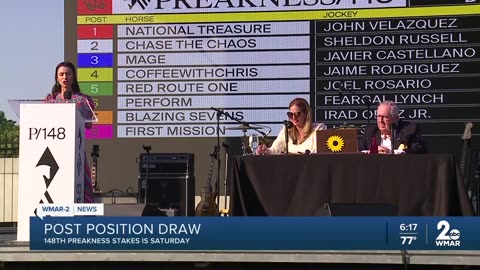 Post-position draw, 148th Preakness Stakes is Saturday