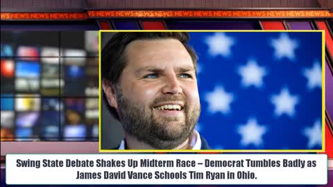 National SHOCK Debate!! Democrat Tumbles Badly as J.D. Vance Schools Tim Ryan in Ohio