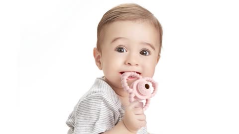 Customized silicone teether for toddlers Kids Infant safe teething toys