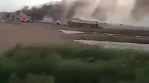 Person Witnesses Landspout Tornado While Driving in Milliken at Colorado