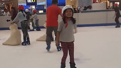 8 Year Old Spotted in SM Davao Ice Skating Ring