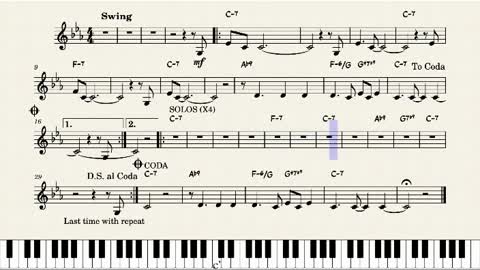 John Coltrane EQUINOX (Jazz Play Along Vol. 13) Melody with sheet music