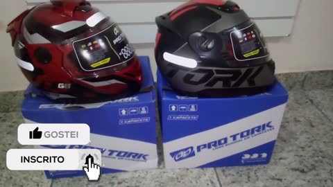 CAPACETE PRO TORK EVOLUTION G8 VERMELHO / CAPACETE PRO TORK EVOLUTION G7 / AGORA DEU TUDO CERTO!!!