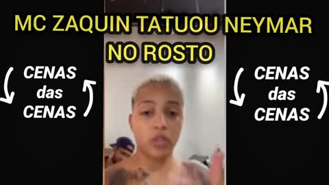 Homenagem ao Neymar Mc Zaquin Tatuou Neymar no Rosto #noticias #brasil #neymar #psg #mcs #rap #trap