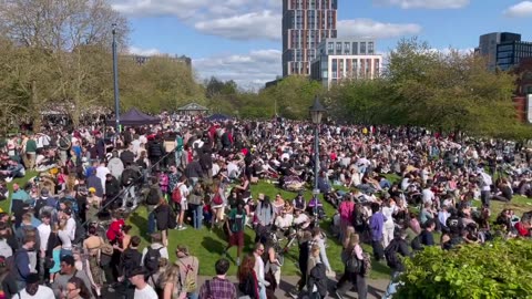 Thousands of people are in Castle Park for 420 Day - an annual celebration of cannabis culture