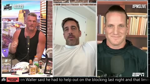 Aaron Rodgers Talks His Conversation With Mr. Pfizer Travis Kelce Pat McAfee Show Full Video