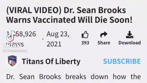 Dr. Sean Brooks Warning