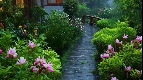 Beautiful and Peaceful Vibes.🌧🌿🌳🏡