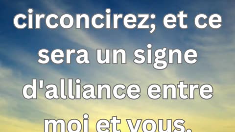 "La Circoncision de l'Alliance : Genèse 17:11"