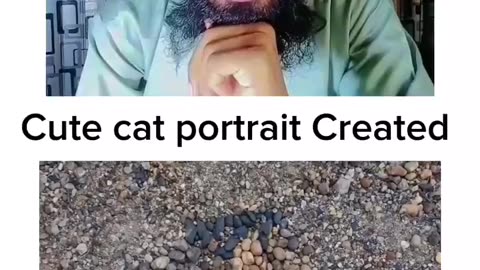 Cute cat portrait created craft Rumble short Islamic video ummah tv 92