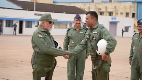 Prime Minister Narendra Modi takes a sortie on Tejas aircraft in Bengaluru, Karnataka