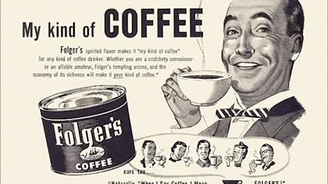 My 1950s Folgers Radio Advertisement Impression