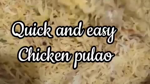 quick and easy chicken pulao pakistani or indian food