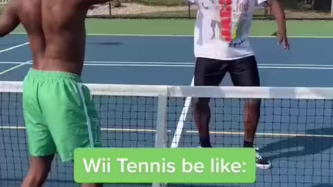 no u drewgotgamee _ _llegendaryjay_-__wii _tennis _irl _inreallife _funny