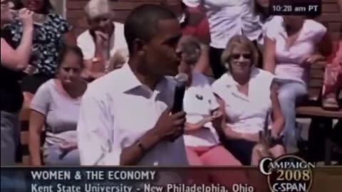 2008 C-SPAN Barry Soetoro - Barack Obama - said in Ohio democrats in charge of the machines - backup