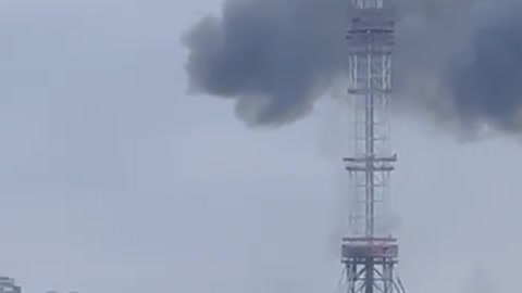 Kiev TV Tower Targeted After West Banned Russian Media