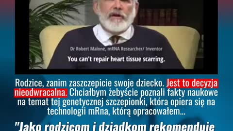 Dr. Robert Malone - nie szczep dzieci na COVID-19 !!!