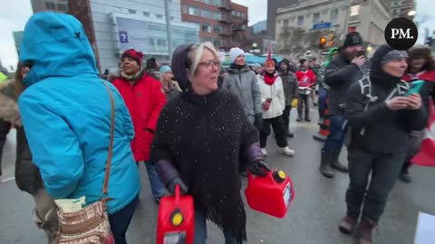 Canadian freedom protestors fight for their right to party