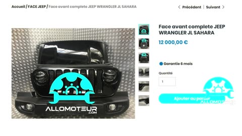 ALLOMOTEUR.COM - Face avant complete JEEP WRANGLER JL SAHARA