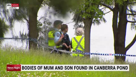 Mother and son found dead in a pond in Canberra