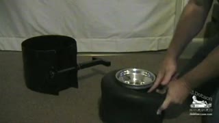 Mounting a gokart tire