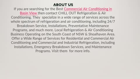 Commercial Air Conditioning in Basin View