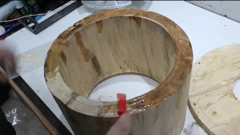 Wood turning - Tha Sycamore Lamp