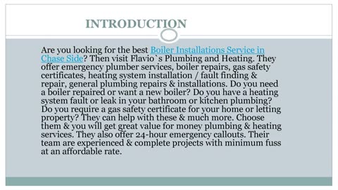 Best Boiler Installations Service in Chase Side