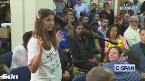 Sick Woman says We need to eat the babies during Town meeting