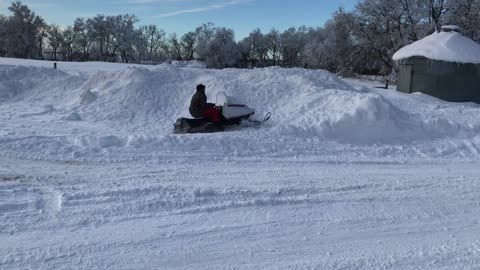 1978 Polaris Cobra 440 Ride 2023 - Vintage Snowmobile Ride