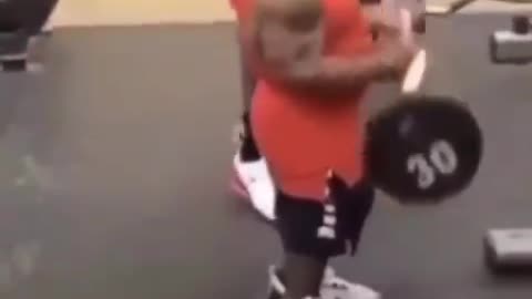 small athlete in GYM