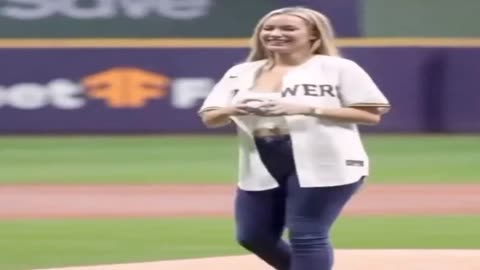 Instagram star Paige Spiranac wow baseball crowd as she wears low cut top for first pitch at Yankees