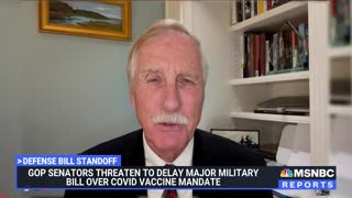 Sen. Angus King Slams Republicans Threatening To Delay Military Bill Over Covid Vaccine Mandate