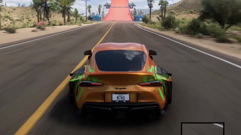 Drag Race with the 2020 Toyota Supra MK5 in Forza Horizon 5