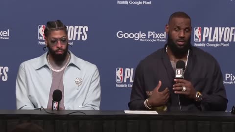 LeBron James & Anthony Davis on Facing Nuggets & series win vs warriors