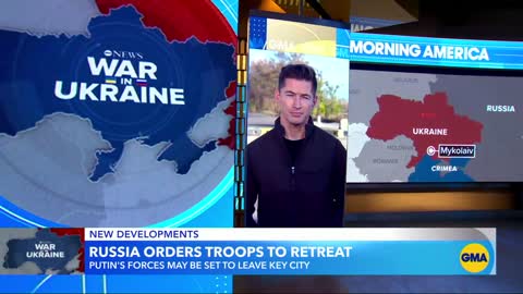 Russian troops ordered to retreat from crucial Ukrainian city l GMA