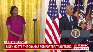 Barack Obama Thanks Biden For 'Faith In Our Democracy' At White House Portrait Unveiling