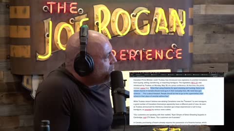 Joe Rogan GOES OFF on Trudeau for insane remarks on guns, self-defense