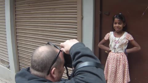 Little Girl in Kathmandu Durbar Square