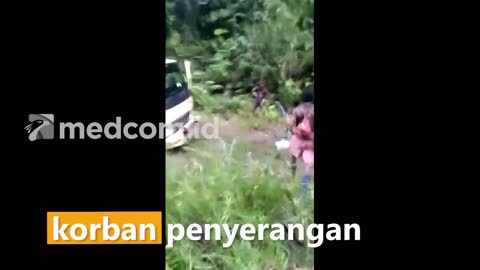 Detik detik penyerangan pekerja pembangunan jalan transpapua