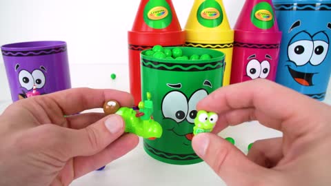 Best Toy Learning Video for Toddlers and Kids Learn Colors with Surprise Crayons!