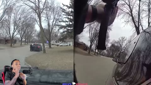 Officer Fires Gun Through Windshield In Wild Police Shootout With Suspect!