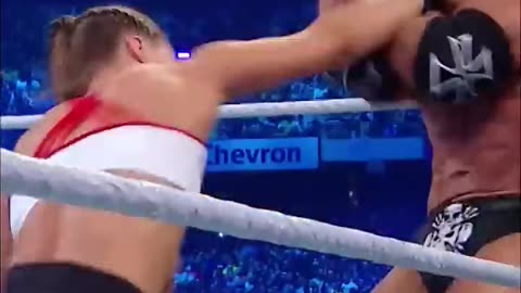 Ronda Rousey wasn't backing down from anyone at #WrestleMania #viral#shorts