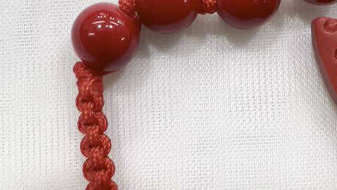 Handmade + Knotting Unique 5”~10” Adjustable Bracelet with Cinnabar Butterfly