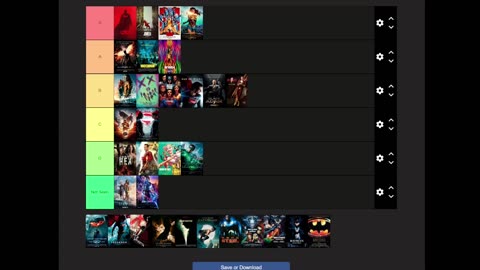 DC Movies Tier List